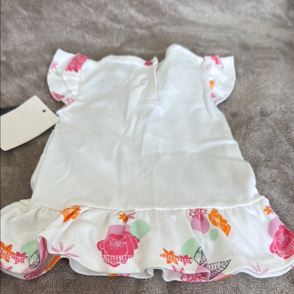 Floral Ruffle Baby Dress - Picture 2 of 2